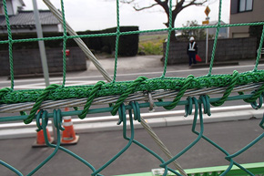 BN-Ⅱ型｜上部化繊ネット＋下部金網フェンスタイプ